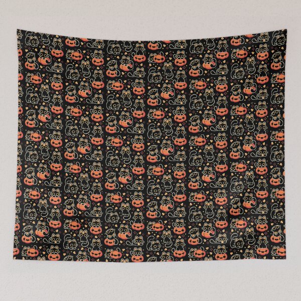 Item preview, Cute Black Cats with Candy Corn designed and sold by xMorfina.