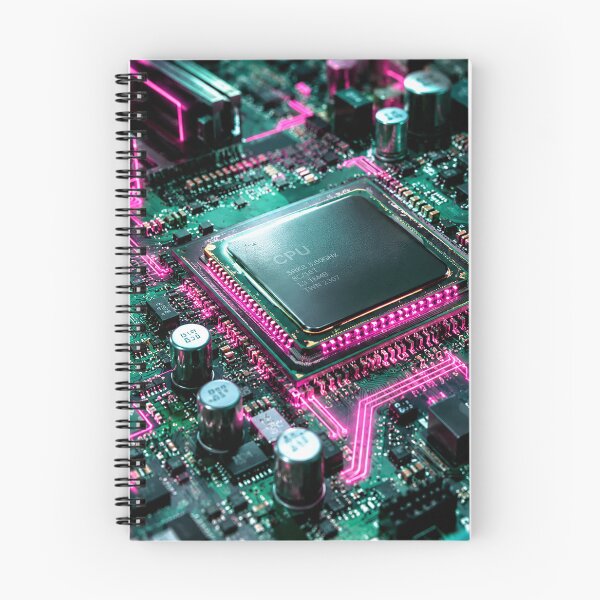 Item preview, Core Motherboard – Neon Pink & Emerald Green Cyberpunk  designed and sold by TrezeTreze.