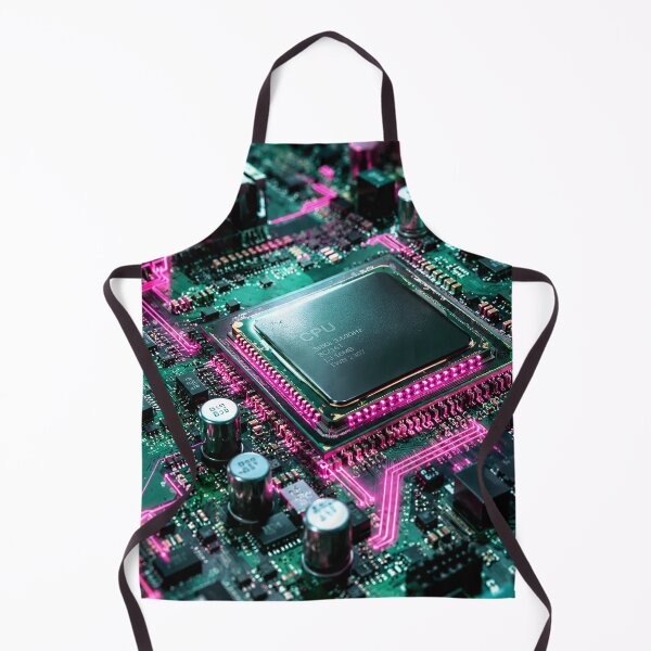Item preview, Core Motherboard – Neon Pink & Emerald Green Cyberpunk designed and sold by TrezeTreze.