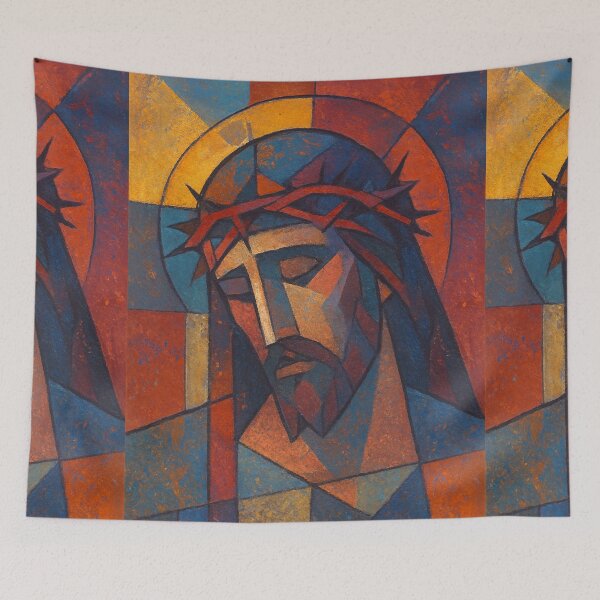 Item preview, Jesus Christ Painting – Sacred Christian Portrait designed and sold by GalleryKauffeld.
