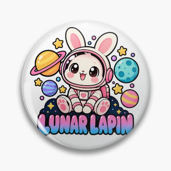 Item preview, Lunar Lapin Cosmic Dreamer Space Fan designed and sold by chattsuede.