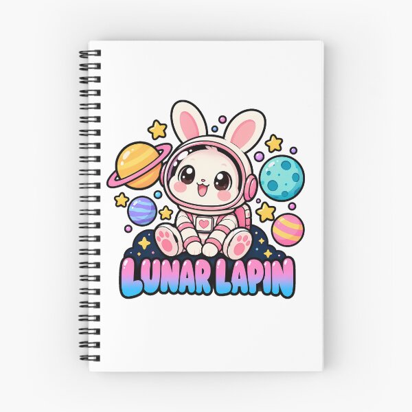 Aperçu de l'œuvre Lunar Lapin, rêveur cosmique, fan de l'espace créée et vendue par chattsuede.