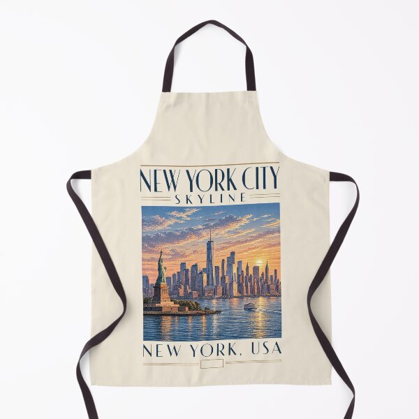Item preview, New York City Skyline, New York, USA [Art Deco Illustration] designed and sold by elektronen.