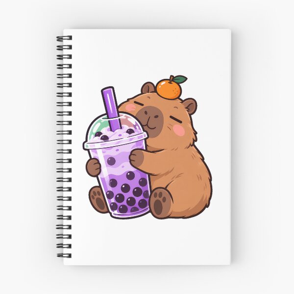 Item preview, Capybara Boba Hug Tea Enthusiast designed and sold by chattsuede.