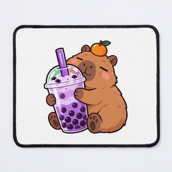 Item preview, Capybara Boba Hug Tea Enthusiast designed and sold by chattsuede.