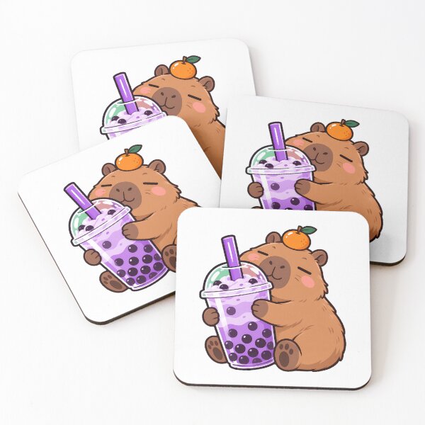 Item preview, Capybara Boba Hug Tea Enthusiast designed and sold by chattsuede.
