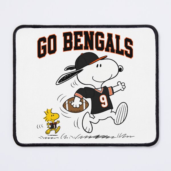 Item preview, Snoopy & Woodstock Cincinnati Bengals Football Retro F504 designed and sold by GLUVY-THEME.
