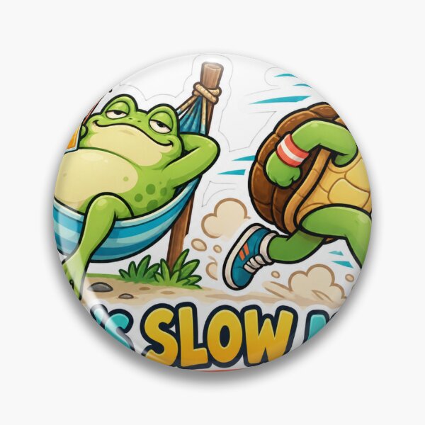 Item preview, Who's Slow Now Frog Turtle Meme designed and sold by DOCHEC.