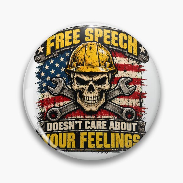 Item preview, Speech Skull Hard Hat Wrench Patriot Worker designed and sold by chattsuede.