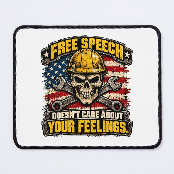 Item preview, Speech Skull Hard Hat Wrench Patriot Worker designed and sold by chattsuede.
