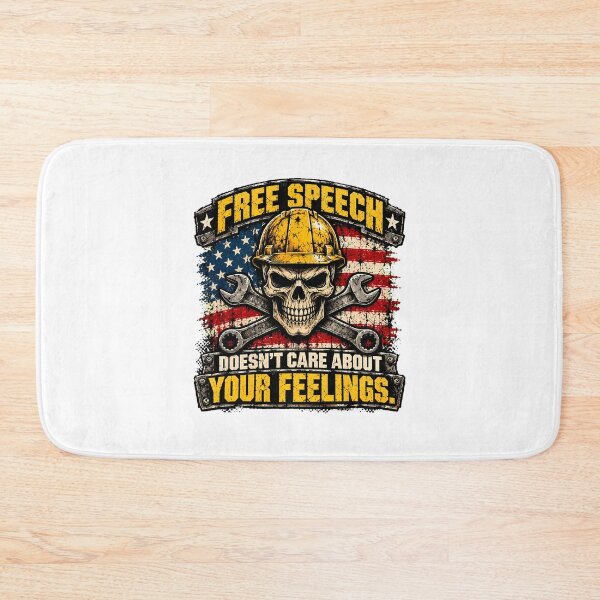 Item preview, Speech Skull Hard Hat Wrench Patriot Worker designed and sold by chattsuede.