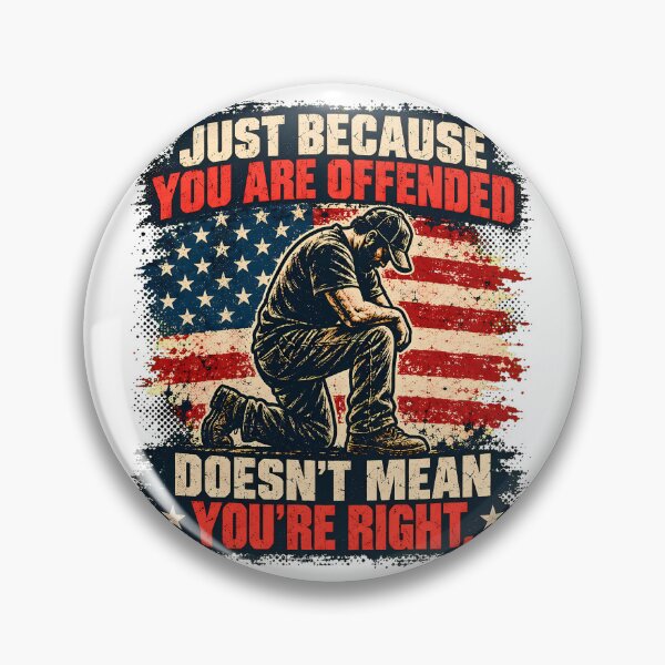 Item preview, Offended Right Kneeling Flag Grunge Patriot designed and sold by chattsuede.