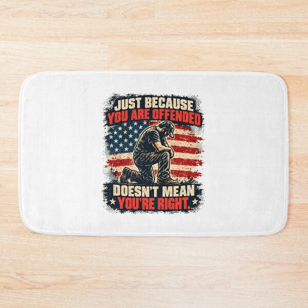 Item preview, Offended Right Kneeling Flag Grunge Patriot designed and sold by chattsuede.