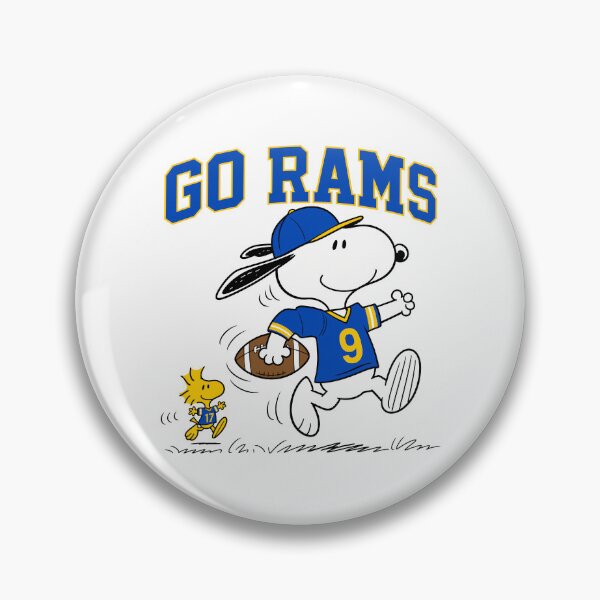 Item preview, Snoopy & Woodstock Los Angeles Rams Football Retro F505 designed and sold by GLUVY-THEME.