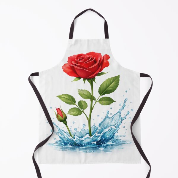 Item preview, Red Rose Water Splash Reflection designed and sold by Nela-&-Lena.