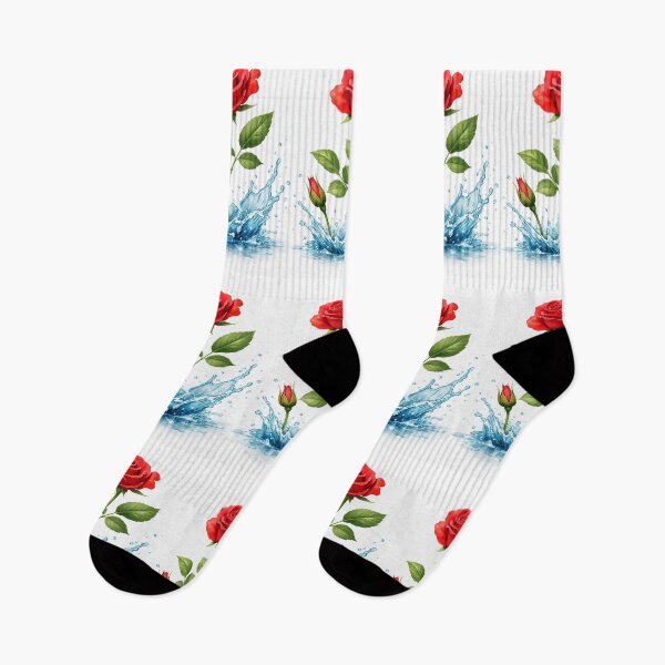 Item preview, Red Rose Water Splash Reflection designed and sold by Nela-&-Lena.