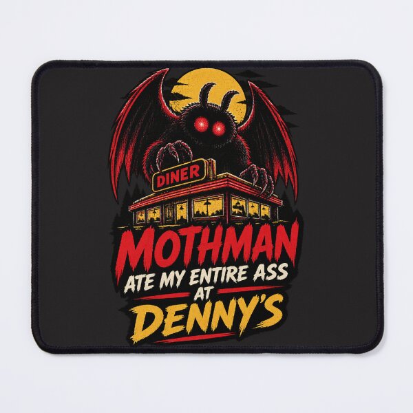 Item preview, Funny Mothman Eating Joke Design Inspired by Denny's Restaurant Humor designed and sold by RONNIE ..