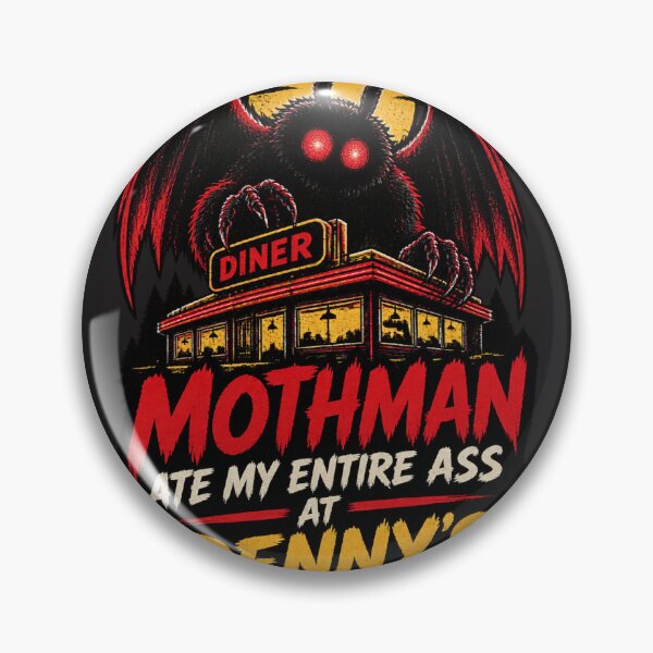 Item preview, Funny Mothman Eating Joke Design Inspired by Denny's Restaurant Humor designed and sold by RONNIE ..