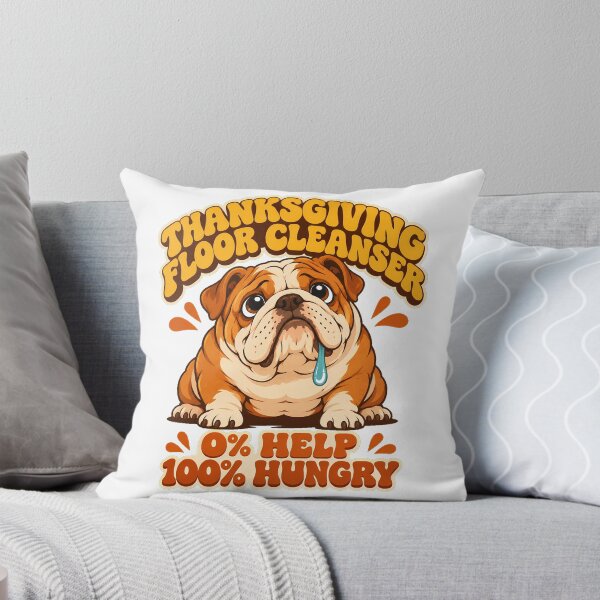 Item preview, Thanksgiving Bulldog Hungry Pet Humor Dog Owner designed and sold by chattsuede.