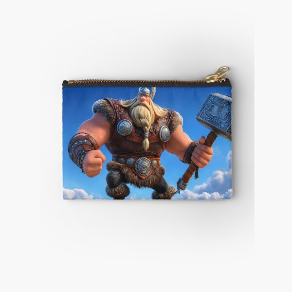 Item preview, Mighty Viking Warrior with Hammer Against Blue Sky designed and sold by Artessie.