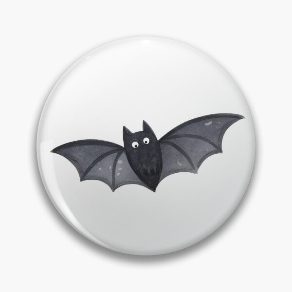 Item preview, Adorable Fluffy Black Bat Halloween Art designed and sold by AlinaMel.