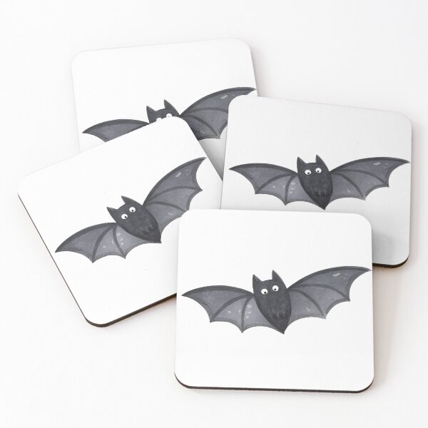 Item preview, Adorable Fluffy Black Bat Halloween Art designed and sold by AlinaMel.