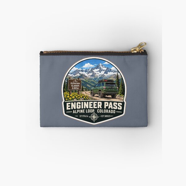 Item preview, Engineer Pass Ouray County Colorado 4x4 Motorcycle Sticker TShirt 03 designed and sold by OuterShellUK.