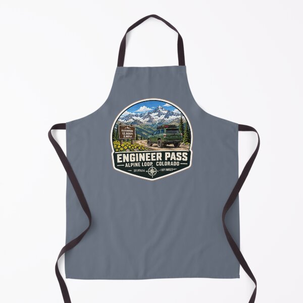 Item preview, Engineer Pass Ouray County Colorado 4x4 Motorcycle Sticker TShirt 03 designed and sold by OuterShellUK.