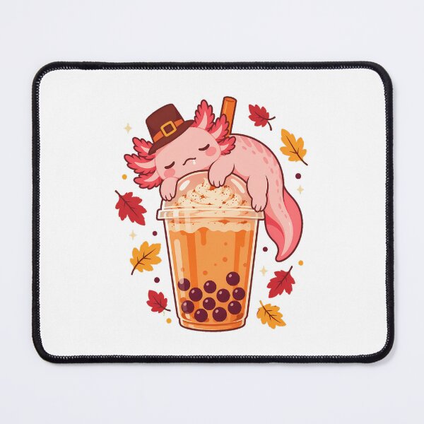 Item preview, Axolotl Fall Pilgrim Tea Thanksgiving designed and sold by chattsuede.