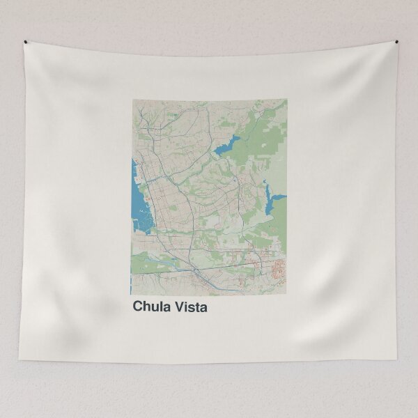 Item preview, Chula Vista Minimalistic Map Art designed and sold by MapsNerd.