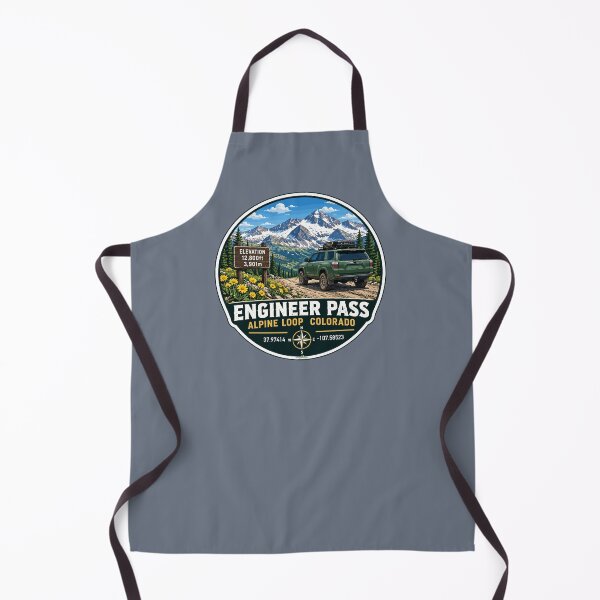 Item preview, Engineer Pass Ouray County Colorado 4x4 Motorcycle Sticker TShirt 04 designed and sold by OuterShellUK.