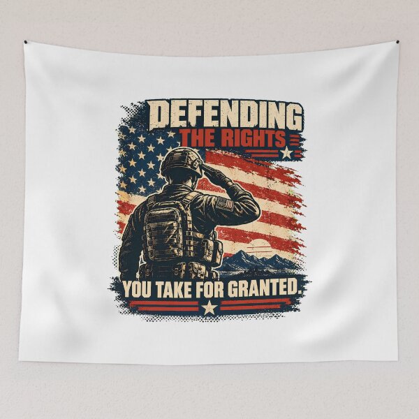 Item preview, Saluting Soldier American Flag Mountain Military Veteran designed and sold by chattsuede.