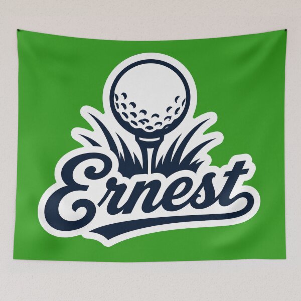 Item preview, Ernest golf name Art designed and sold by The Digital Compass.