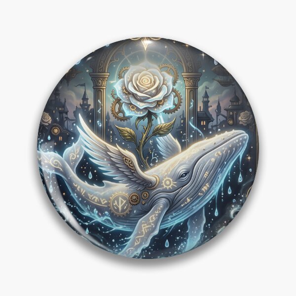 Item preview, Celestial Love – Enchanted White Whale designed and sold by nicky2342.