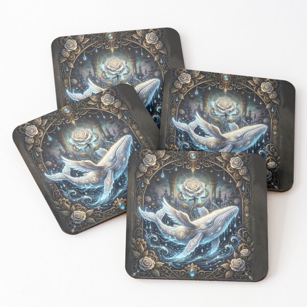 Item preview, Celestial Love – Enchanted White Whale designed and sold by nicky2342.
