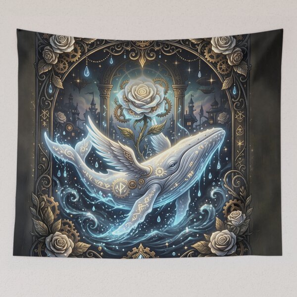 Item preview, Celestial Love – Enchanted White Whale designed and sold by nicky2342.