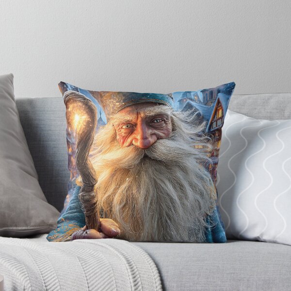 Item preview, Mysterious Winter Wizard in Enchanted Village designed and sold by Artessie.