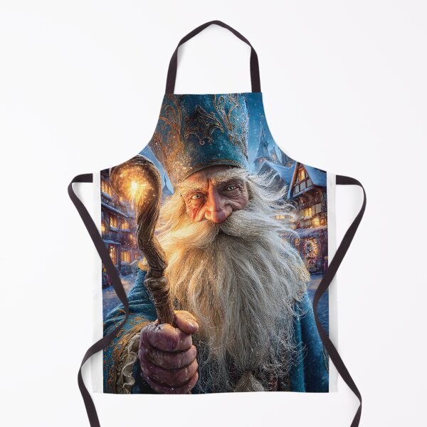 Item preview, Mysterious Winter Wizard in Enchanted Village designed and sold by Artessie.