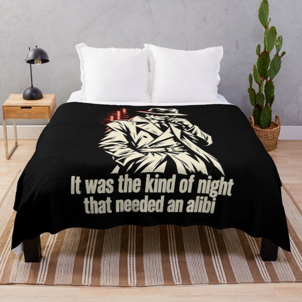 Item preview, The Kind of Night That Needed an Alibi — Noir Detective designed and sold by Sanctum Icons.