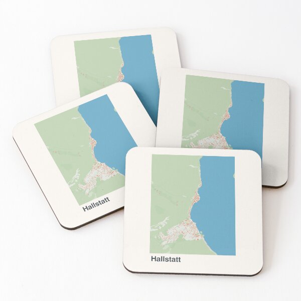 Item preview, Hallstatt Minimalistic Map Art designed and sold by MapsNerd.