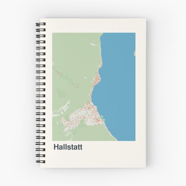 Item preview, Hallstatt Minimalistic Map Art designed and sold by MapsNerd.