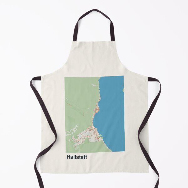 Item preview, Hallstatt Minimalistic Map Art designed and sold by MapsNerd.
