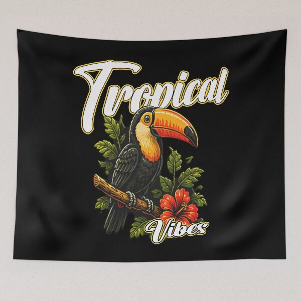Item preview, Tropical Vibes Toucan Bird Exotic Floral Summer designed and sold by Jt41.