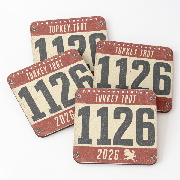 Item preview, Turkey Trot 2026 Race Bib Number Runner Design designed and sold by BoosterShop.