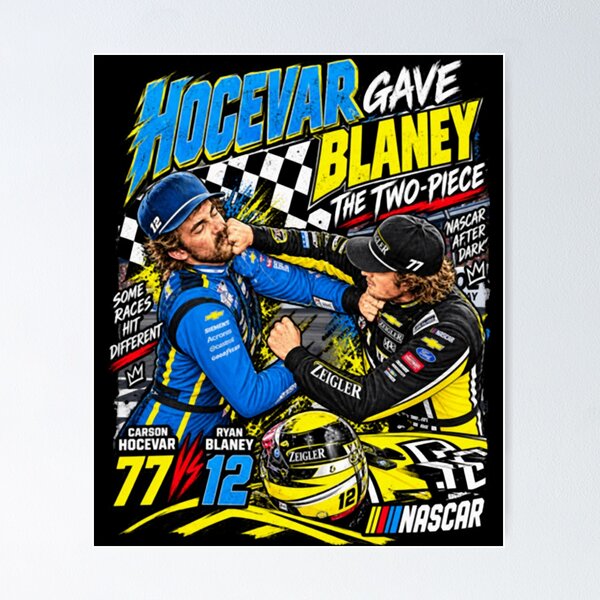 Item preview, Carson Hocevar Ryan Blaney Bristol Fight 2026 designed and sold by bretportmarow.