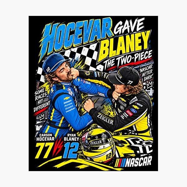Item preview, Carson Hocevar Ryan Blaney Bristol Fight 2026 designed and sold by bretportmarow.