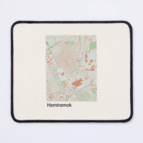 Item preview, Hamtramck Minimalistic Map Art designed and sold by MapsNerd.