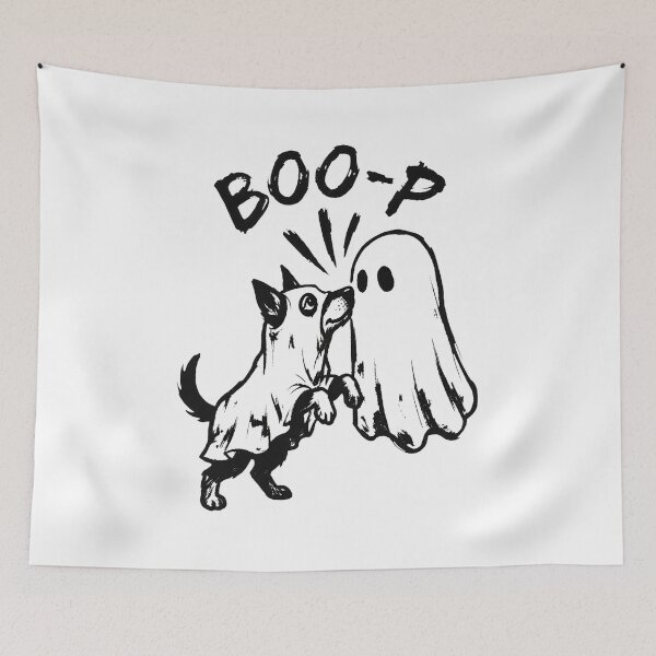 Item preview, Dog Ghost Boo-P Halloween Playful designed and sold by SoyLamderma.