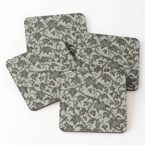 Item preview, Midnight Ivy – Dark Gothic Botanical Vine Pattern designed and sold by MetaModel Editions.