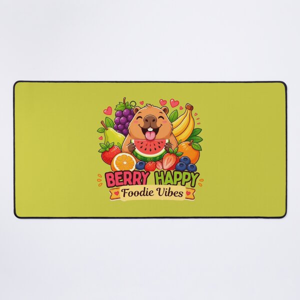 Item preview, Berry Happy Foodie Vibes Cute Capybara Fruit designed and sold by Créative touche .